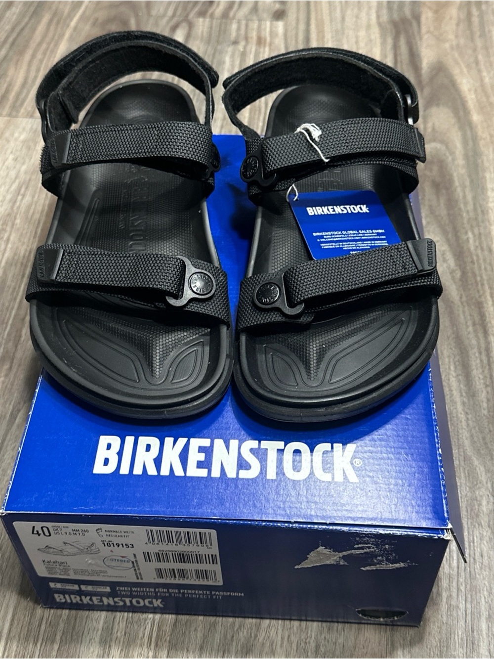 Birkenstock Kalahari Black Hiking Sandals Men’s US 7 ,EU 40 New in Box.